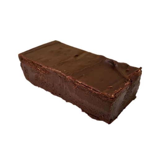 Dark Chocolate left, dark chocolate fudge, traditional fudge, creamy fudge, rich fudge, dark cocoa, hand made fudge, premium fudge, best fudge in Canada, made in Alberta, Edmonton fudge, Phil’s Fudge Factory