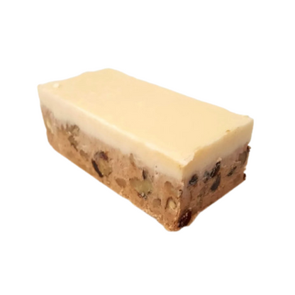 Carrot Cake left, spiced fudge, chunky fudge, nutty fudge, real walnuts, pecan fudge, raisin fudge, cream cheese flavoured fudge, carrot cake flavoured fudge, creamy fudge, classic dessert inspired fudge, premium fudge, best fudge in Canada, made in Alberta, Edmonton fudge, Phil's Fudge Factory