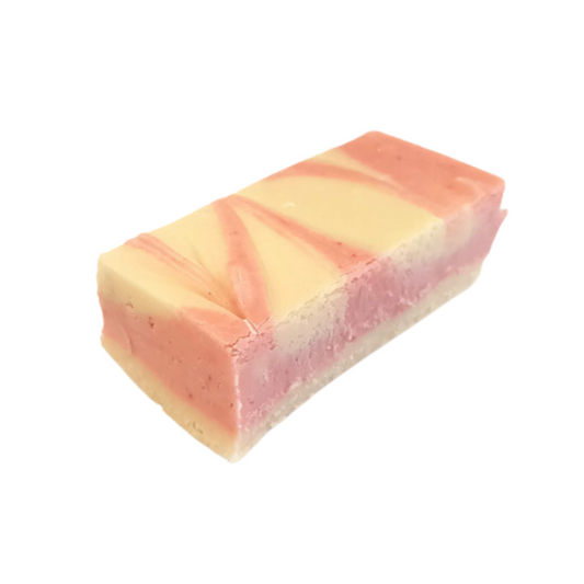 raspberry cheesecake right, raspberry fudge, real raspberries, cream cheese fudge, real Philadelphia cream cheese, swirled raspberry and cream cheese fudge, swirled pink and cream fudge, creamy fudge, hand made fudge, premium fudge, best fudge in Canada, made in Alberta, Edmonton fudge, Phil’s Fudge Factory