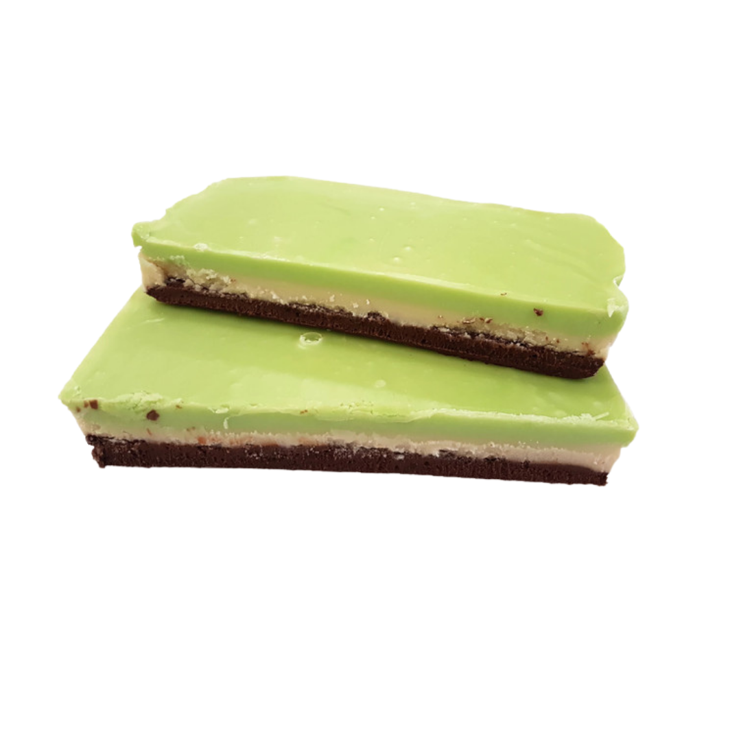 spumoni slab, vanilla fudge, chocolate fudge, pistachio flavoured fudge, layered fudge, classic dessert inspired fudge, creamy fudge, hand made fudge, premium fudge, best fudge in Canada, made in Alberta, Edmonton fudge, Phil’s Fudge Factory